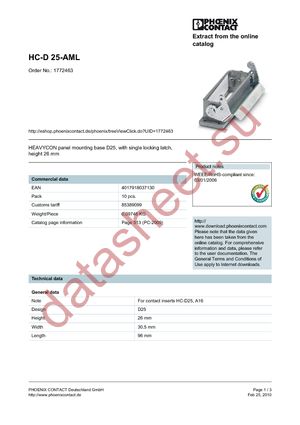 1772463 datasheet  